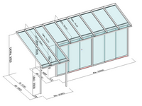 Terrassenüberdachung Sonderkonstruktion